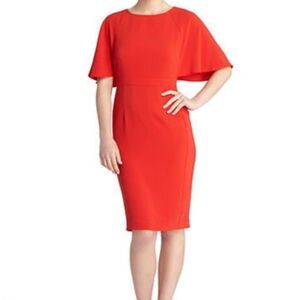 Grace Karin Vibrant Red Classic Elegant Midi Pencil Dress Party cocktail Size Sm